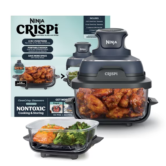 CRISPi Portable Glass Air Fryer